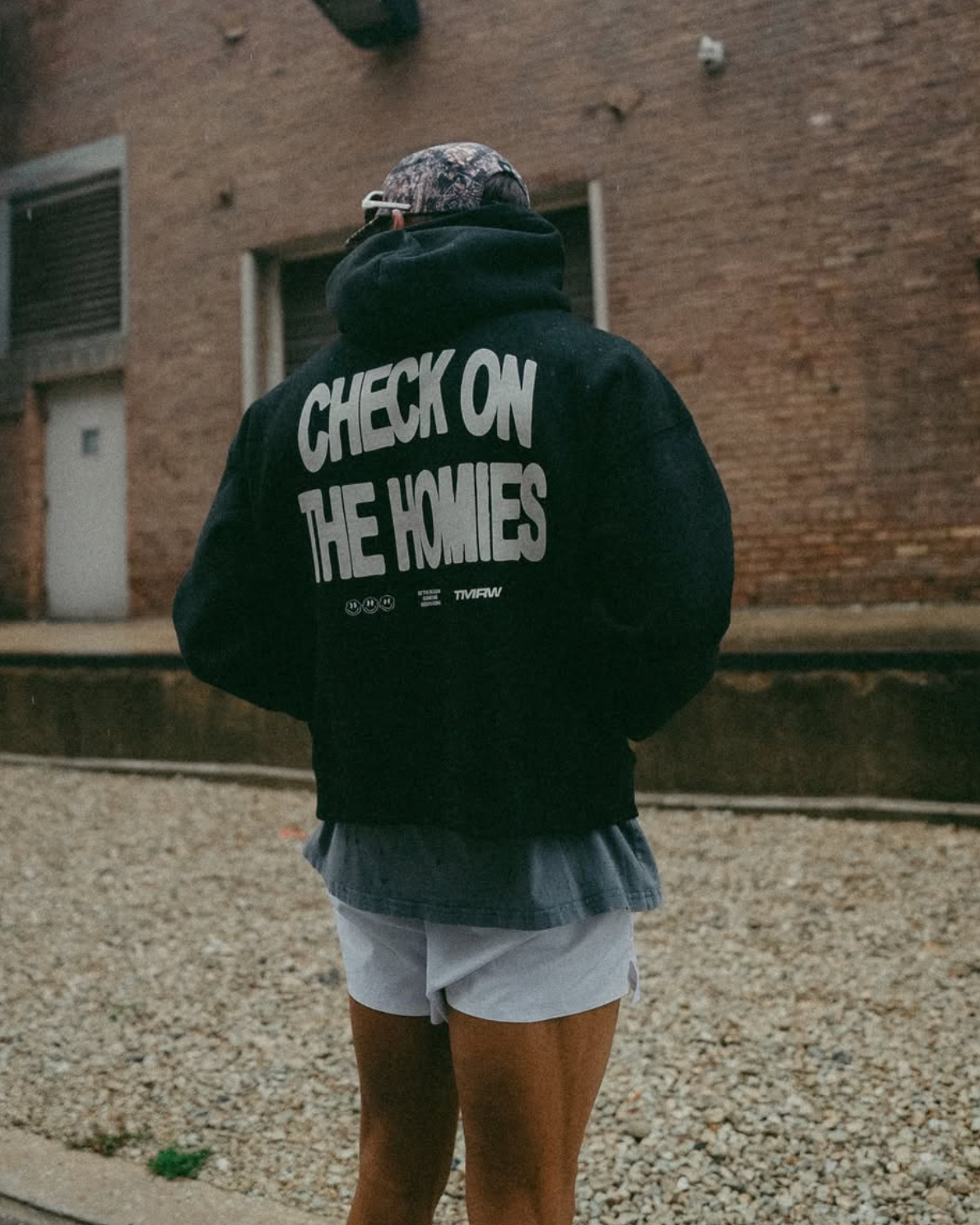 Unisex Cropped Hoodie - Black