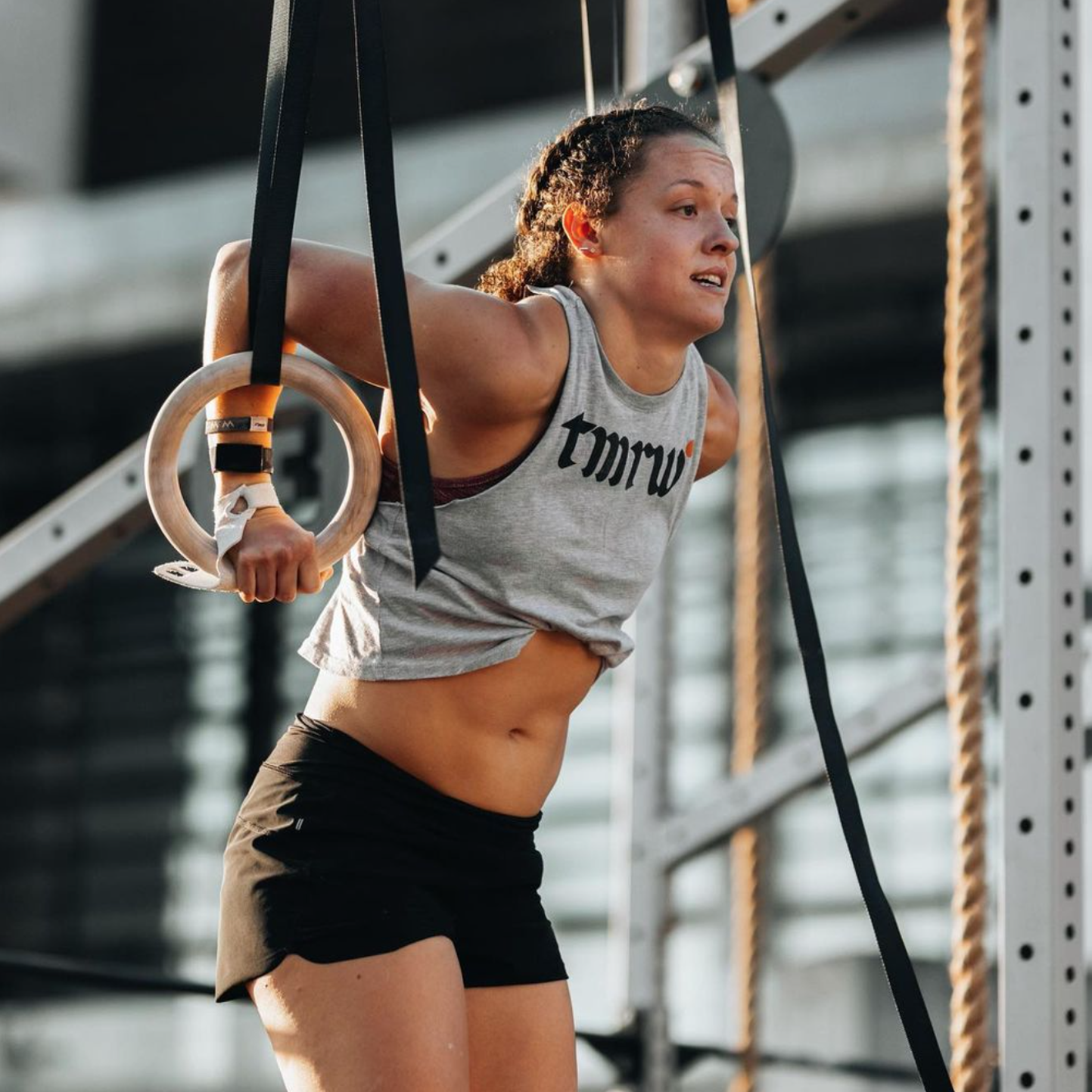 TMRW Logo Crop - Athletic Grey